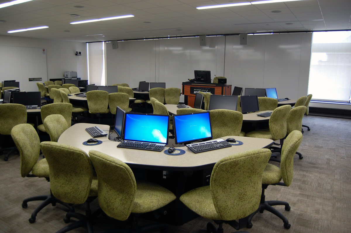 An empty classroom