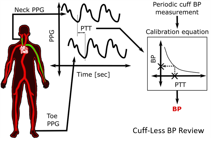 Cuffless BP review diagram