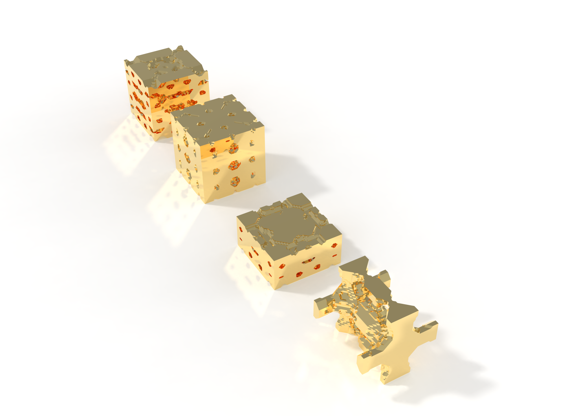 Gold metamaterials