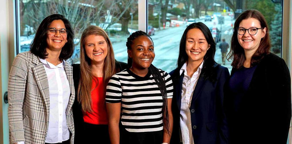 Group of smiling students