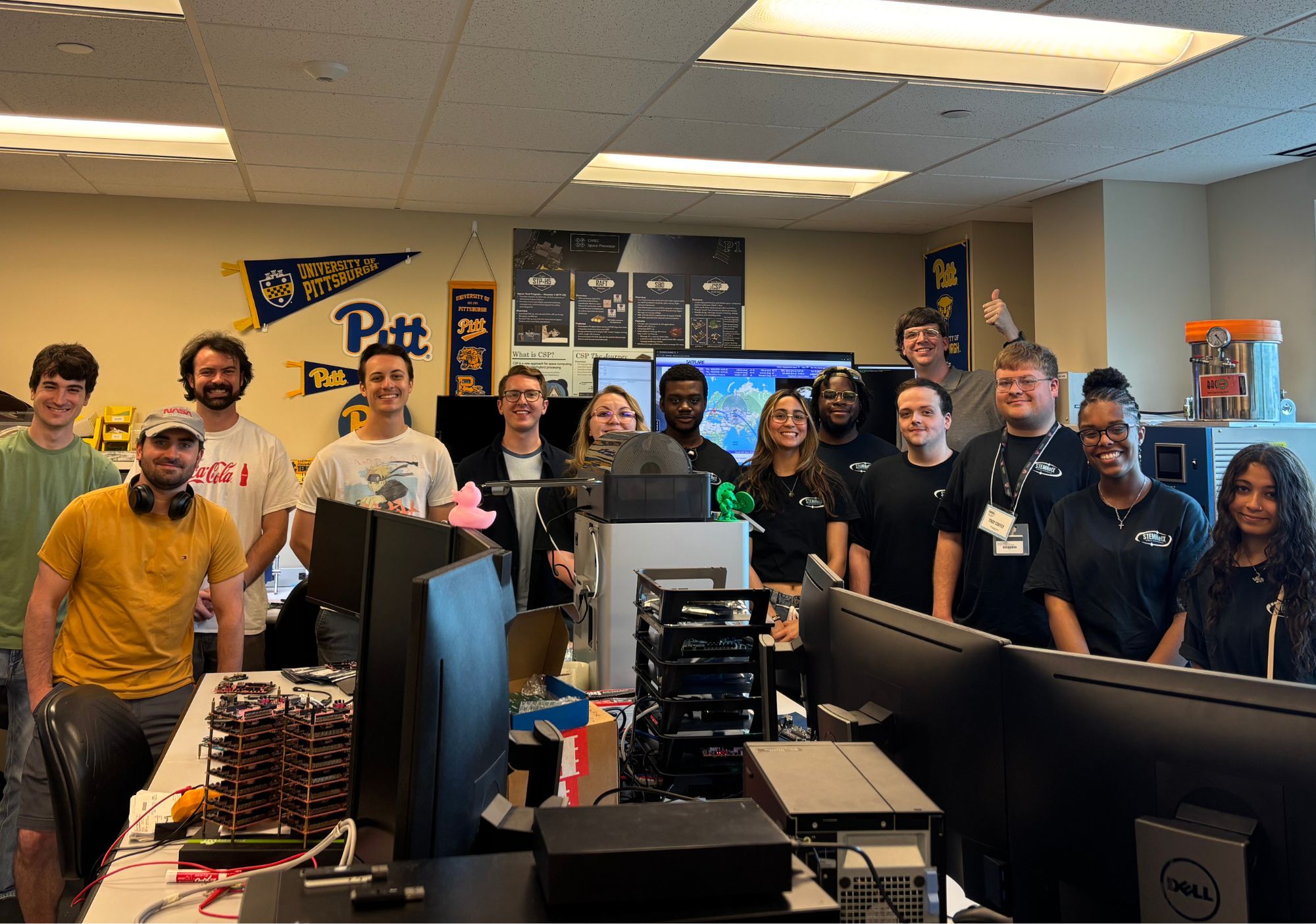 Space Engineering Pathways students touring the SHREC Center.