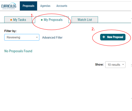 screenshot with my proposals and new proposal circled