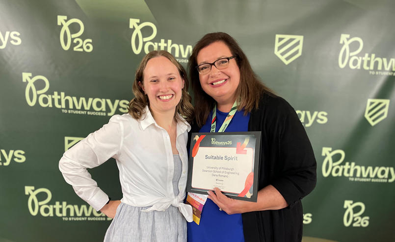 Dana Romano (right) with Hailey Gallagher, Senior Client Success Manager at Suitable.