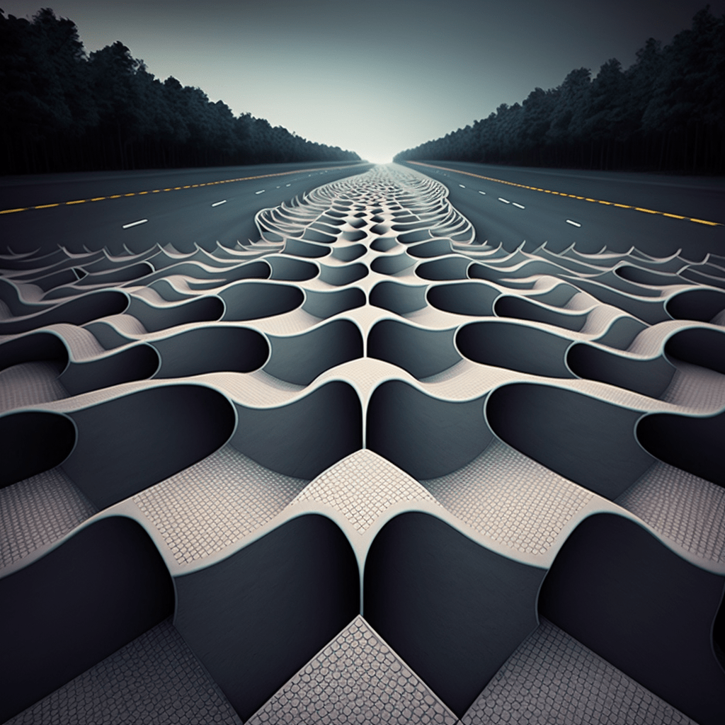 A visual representation of metamaterial concrete. (Credit: Amir Alavi)