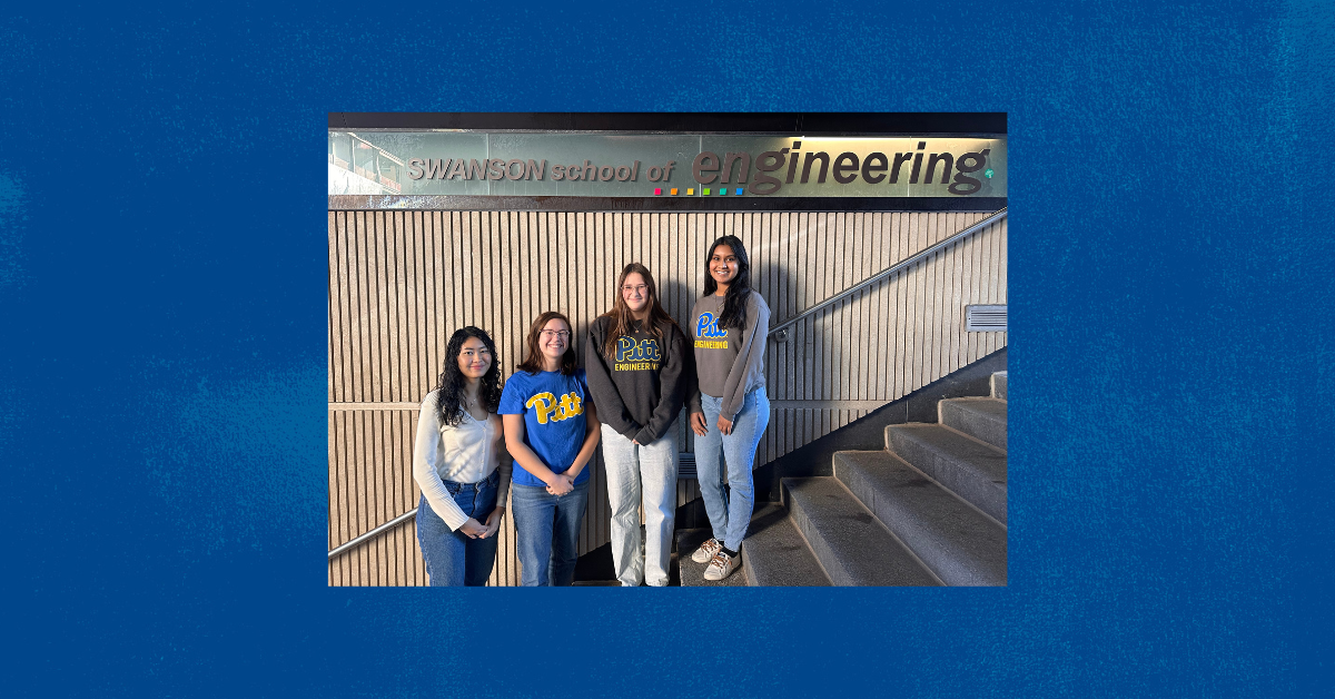 Four Pitt students received scholarships from SWE.