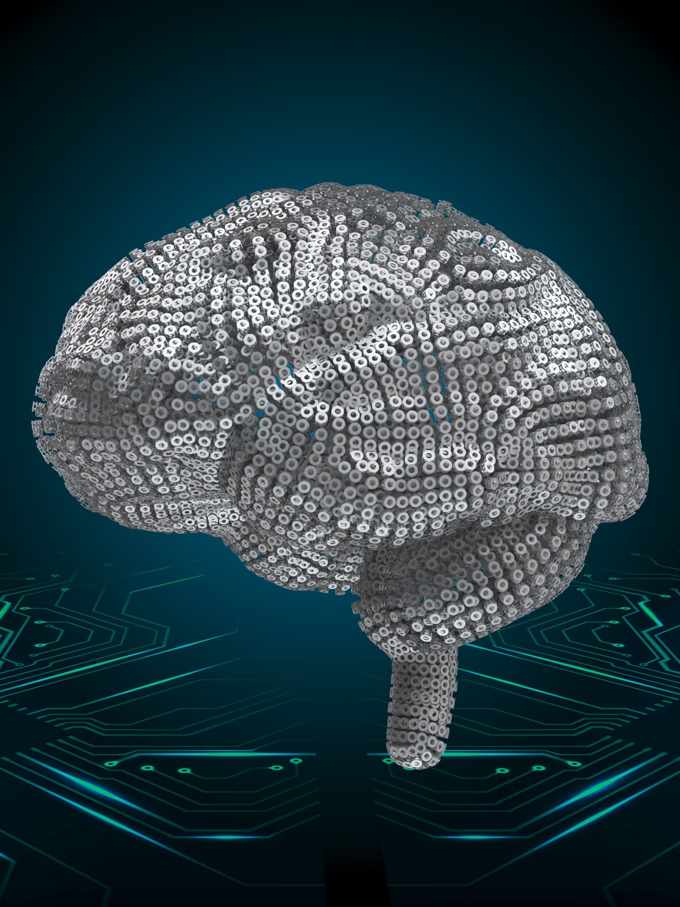 A brain made of the intelligent metamechanotronic cells developed by Amir Alavi