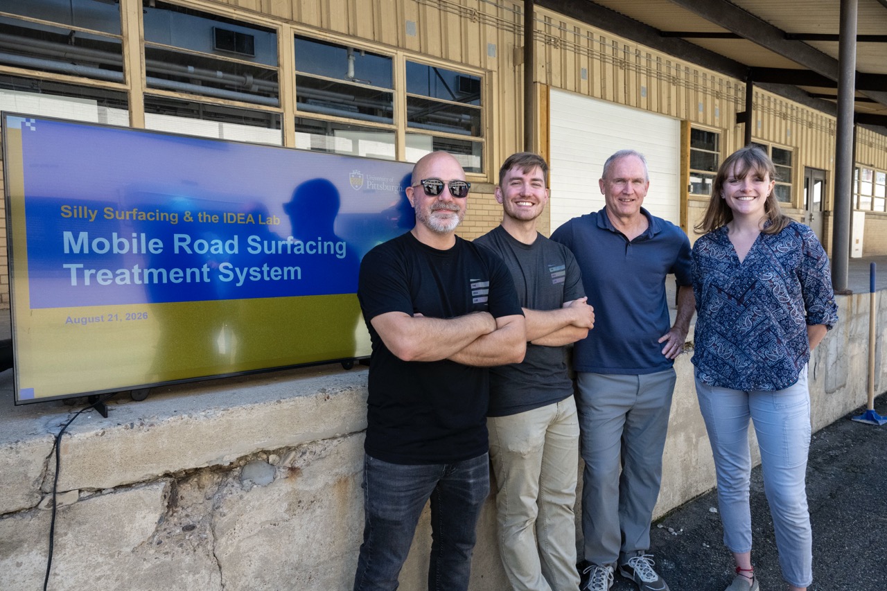The IDEA Lab team (L-R): Brandon Barber, Daniel Yates, Buddy Clark, and Amelia Gordon