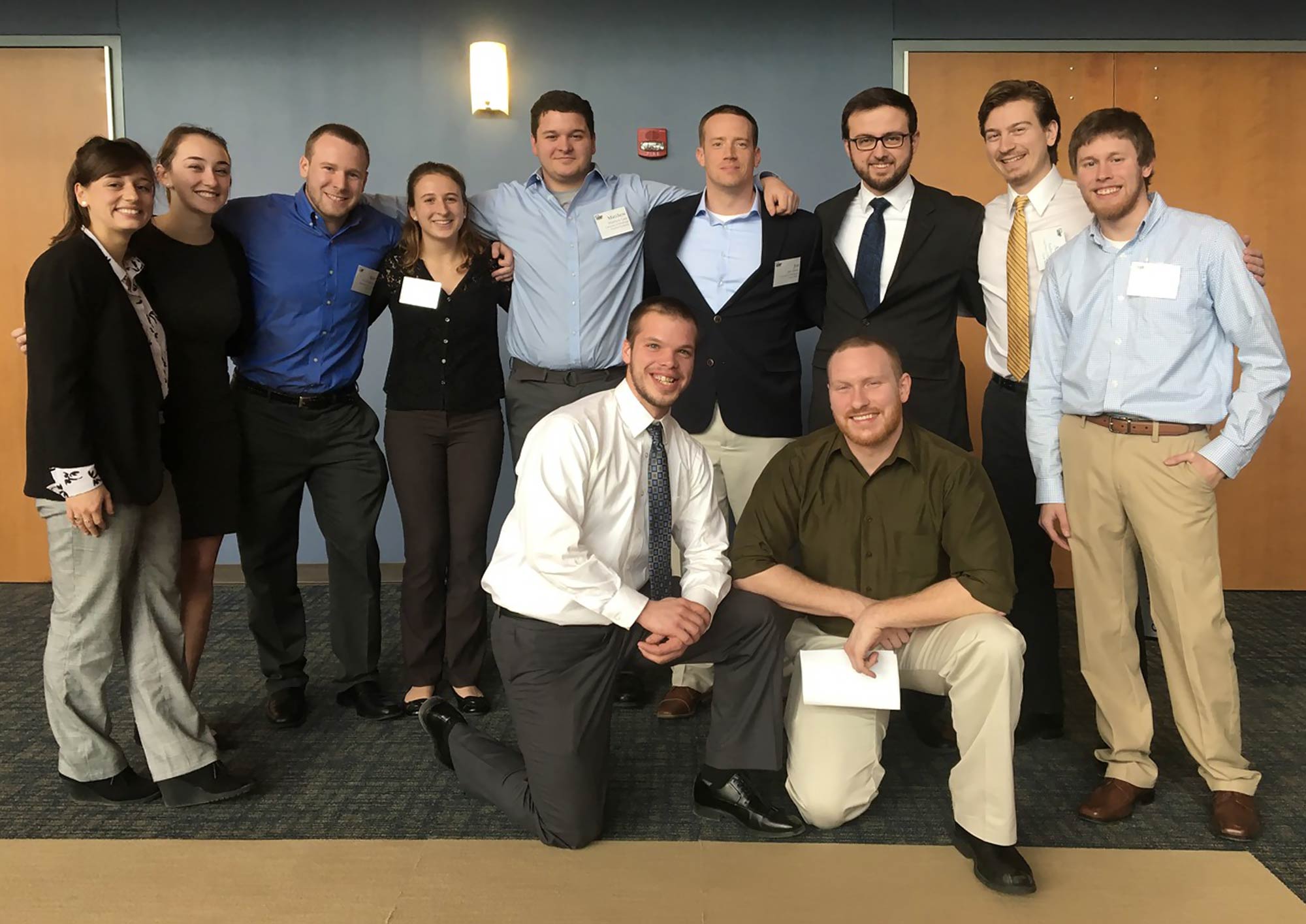 Students at constructors Association of WPa Student Estimating Competition