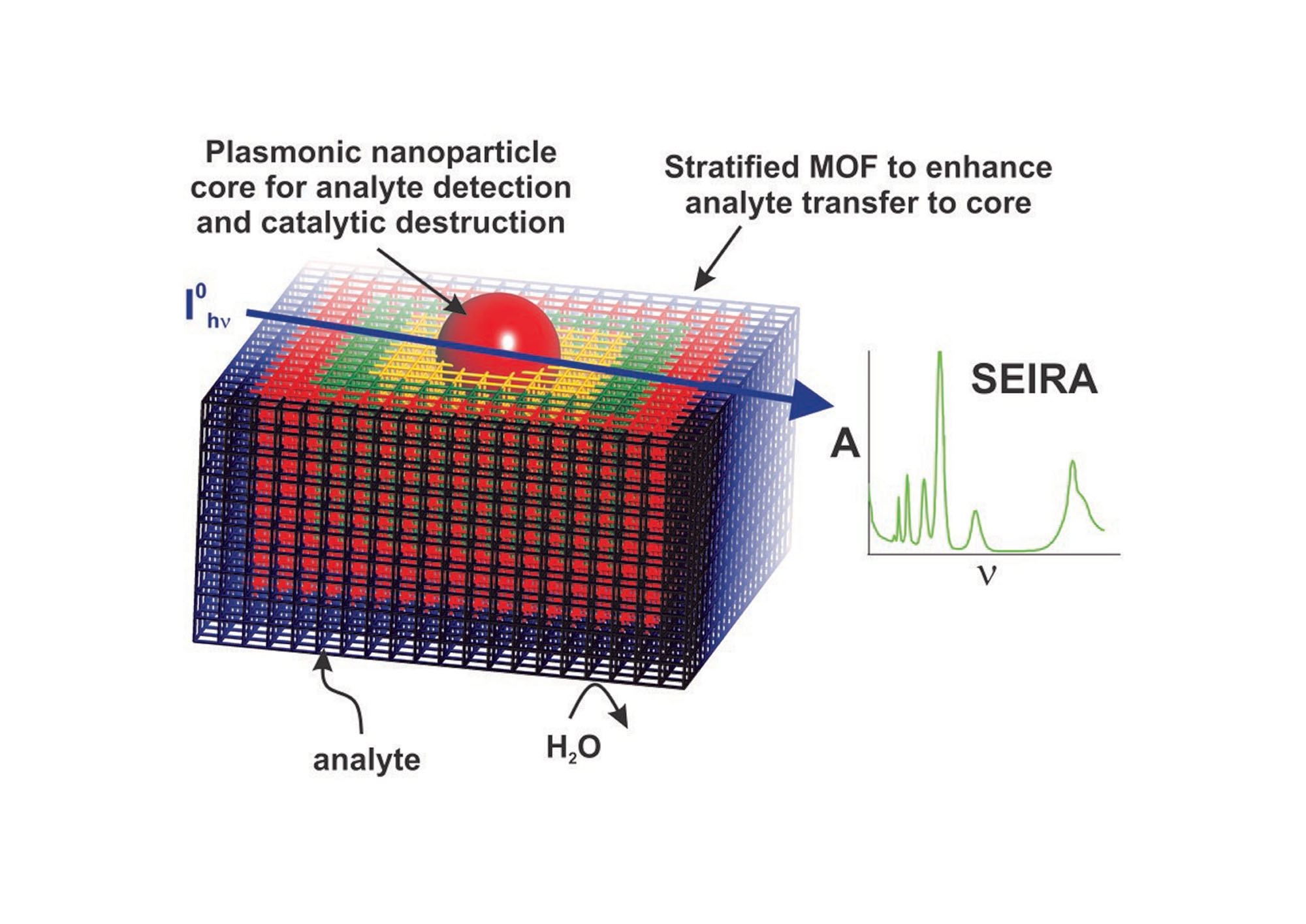 Plasmonic nanoparticle core diagram