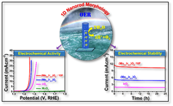 1D nanorod morphology