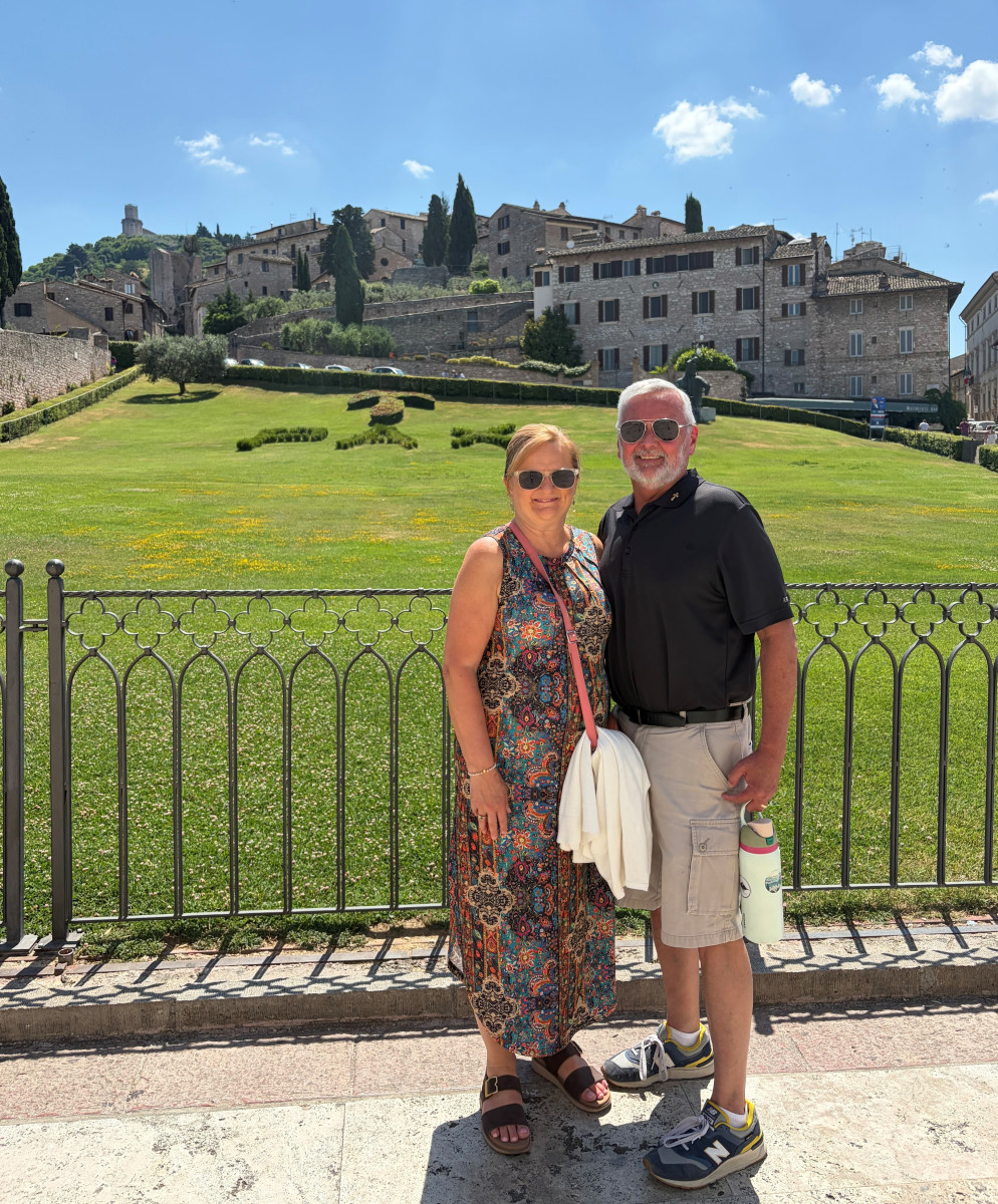 Bursics - Karen and Frank Bursic in Italy. Bursics
