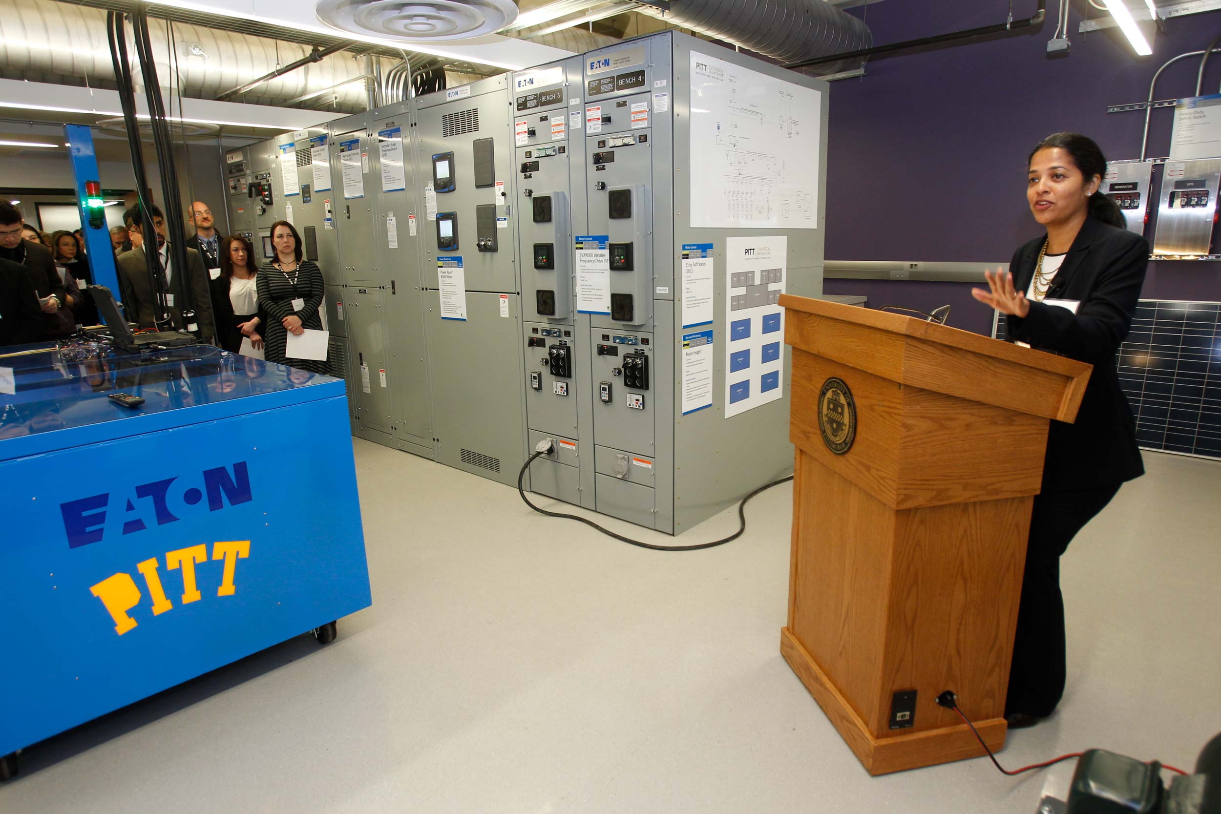Electric Power Systems Lab on the ribbon cutting
