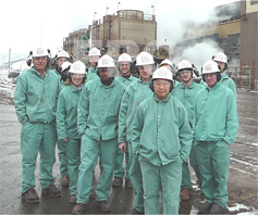 Plant employees