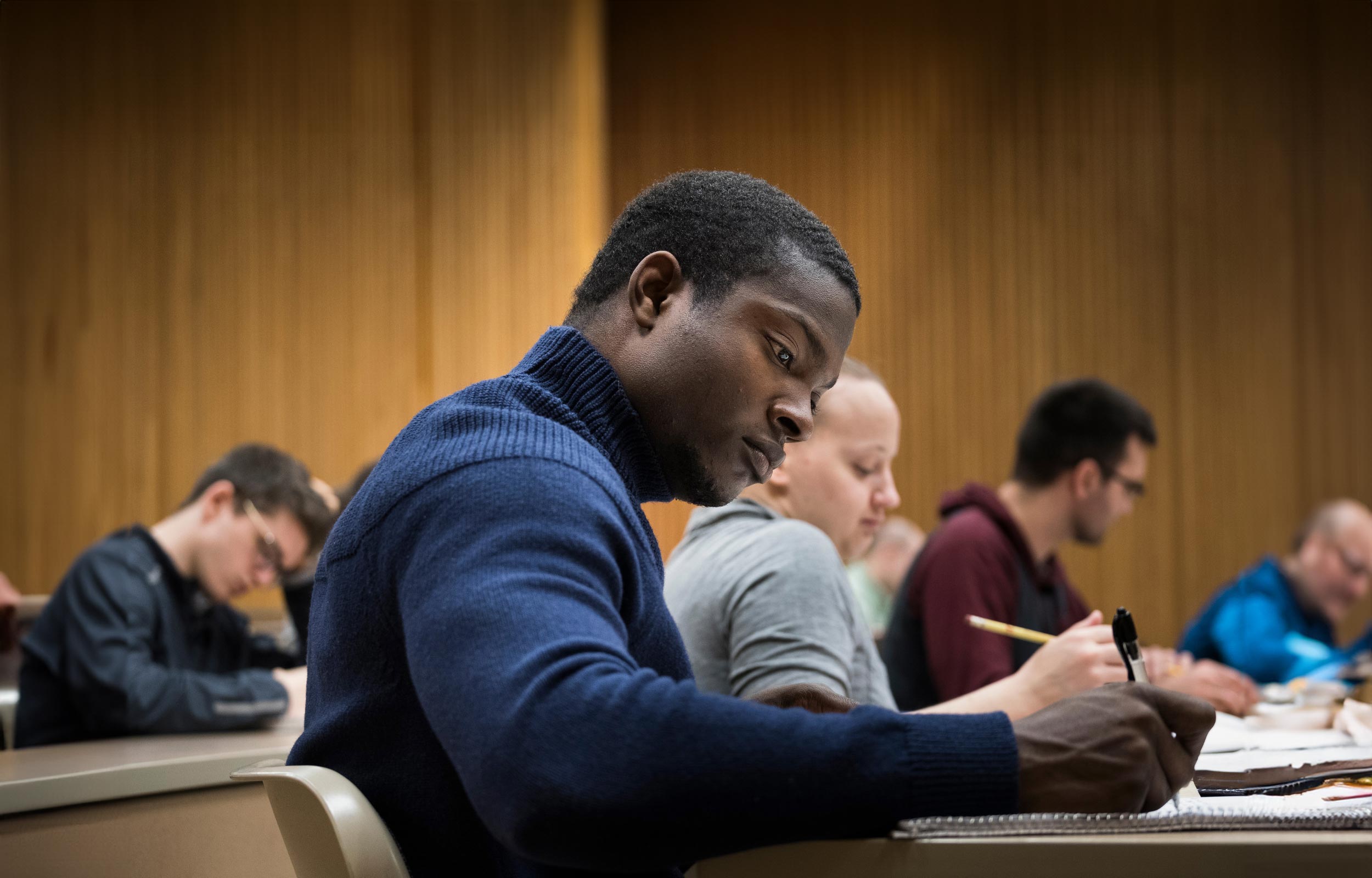 Students in a classroom