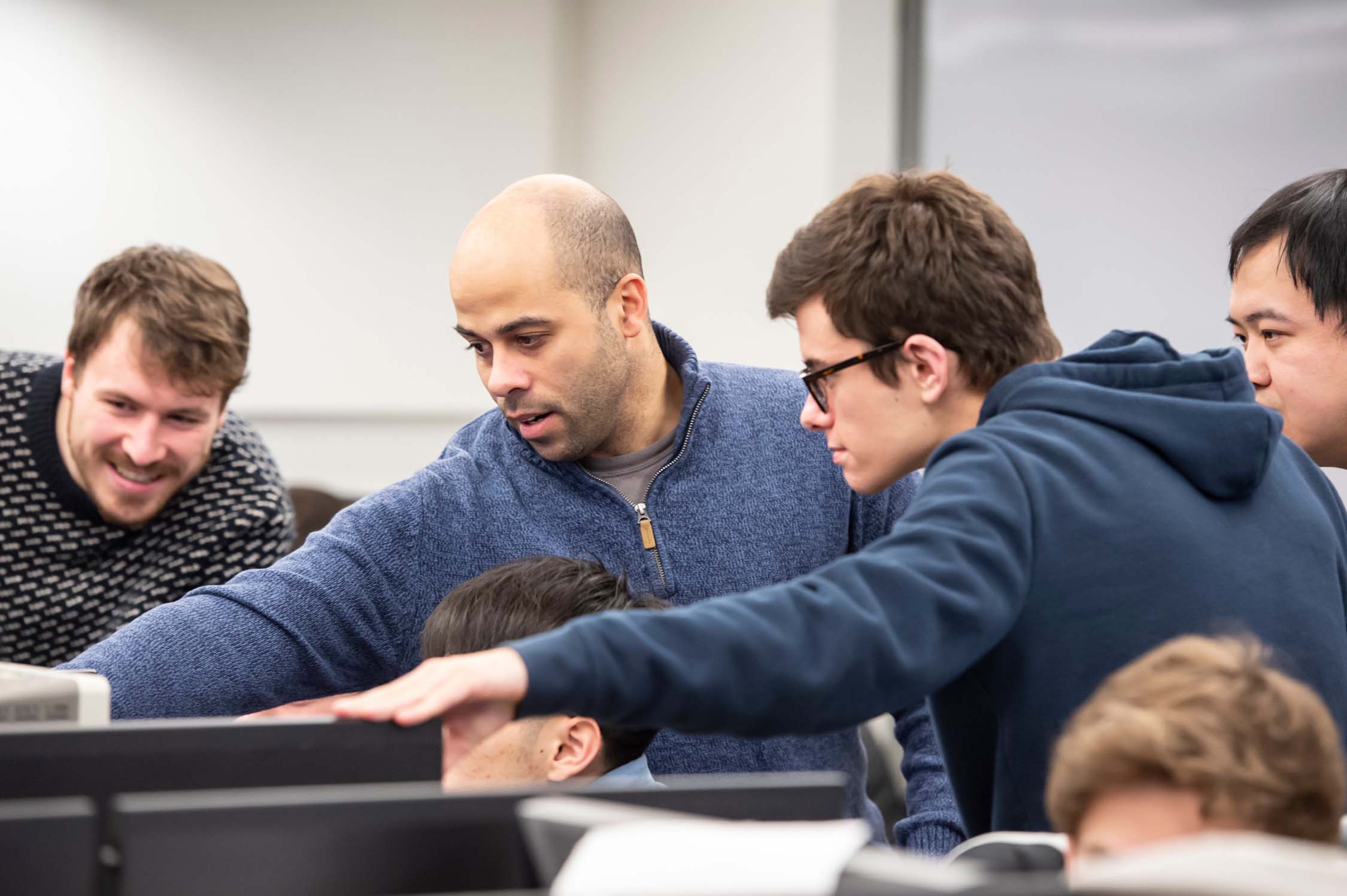 University of Pittsburgh students in a classroom