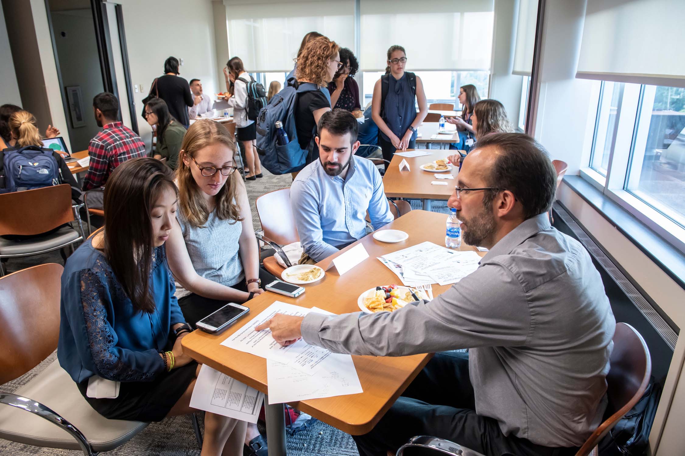 University of Pittsburgh students in a classroom