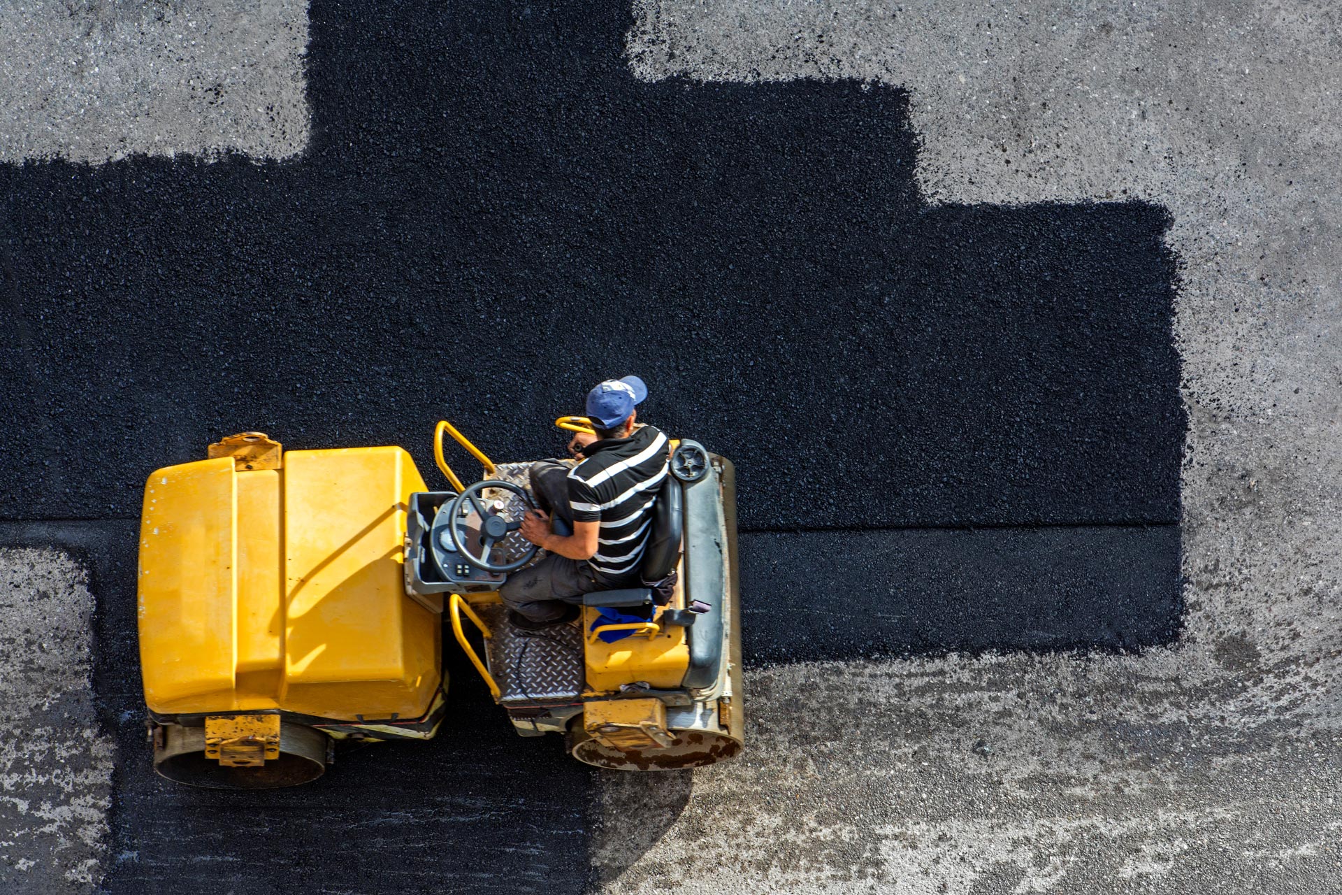 repair of a blacktop roadway