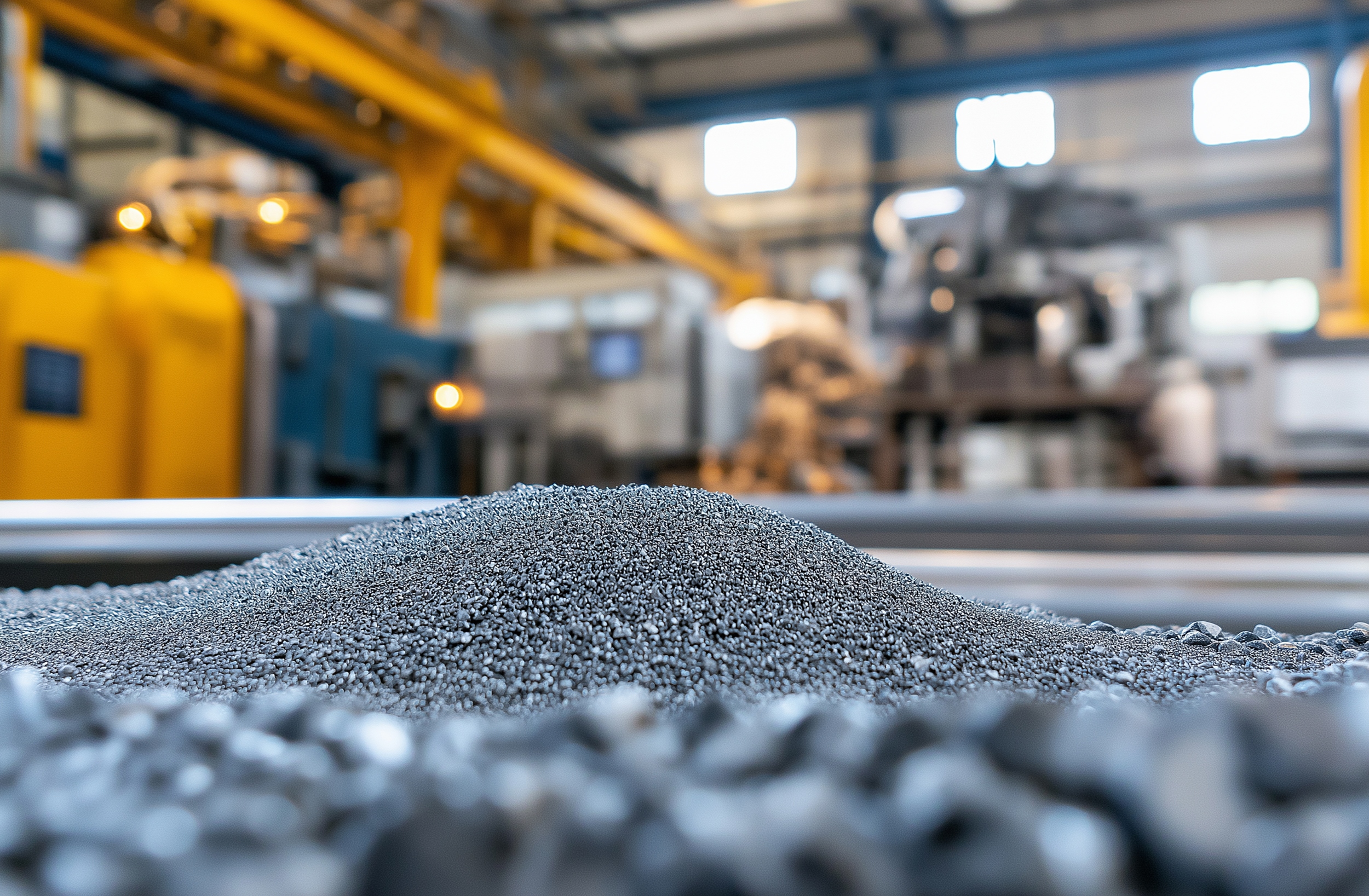 Wide shot of rare earth elements used in various industrial applications