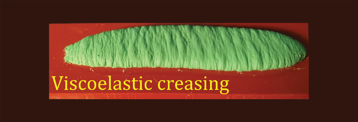 Viscoelastic creasing