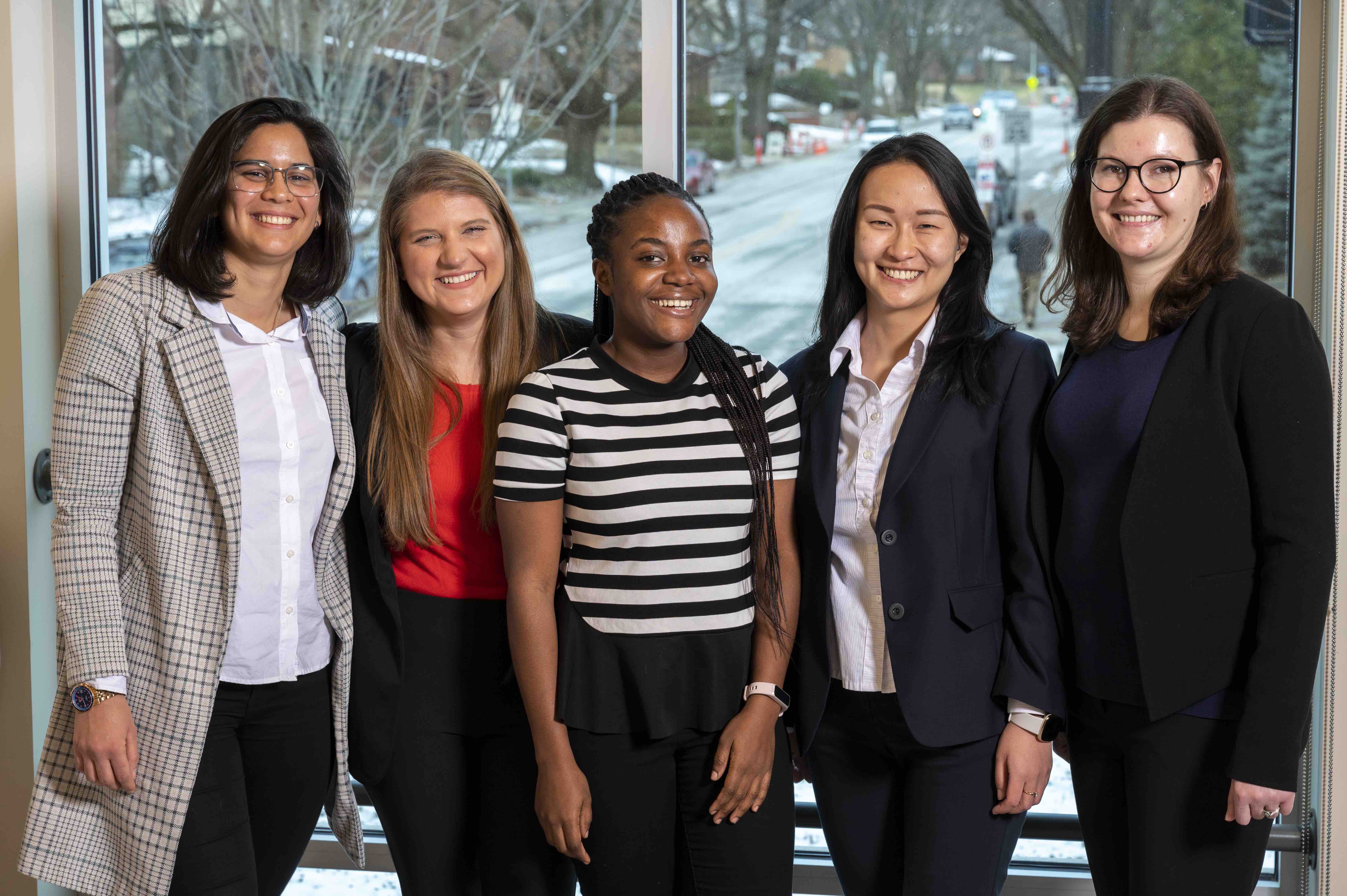 Group of smiling students