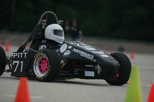 Pitt car 71 on the track